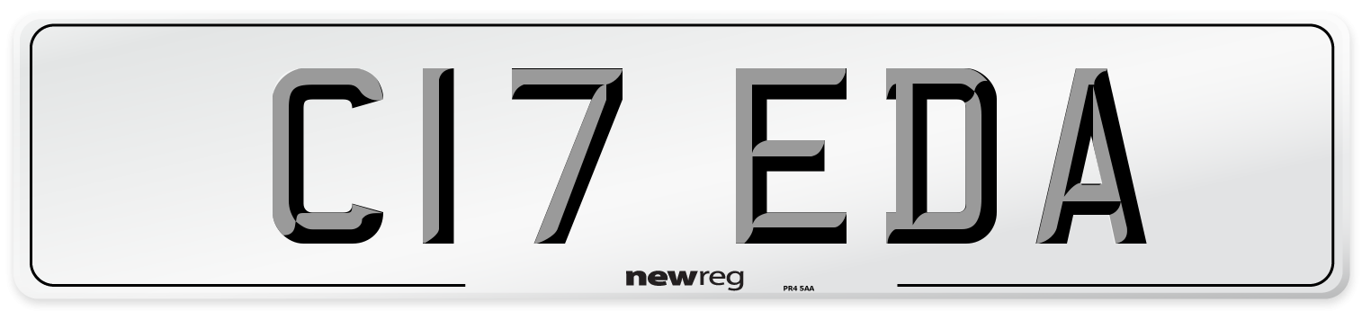 C17 EDA Number Plate from New Reg